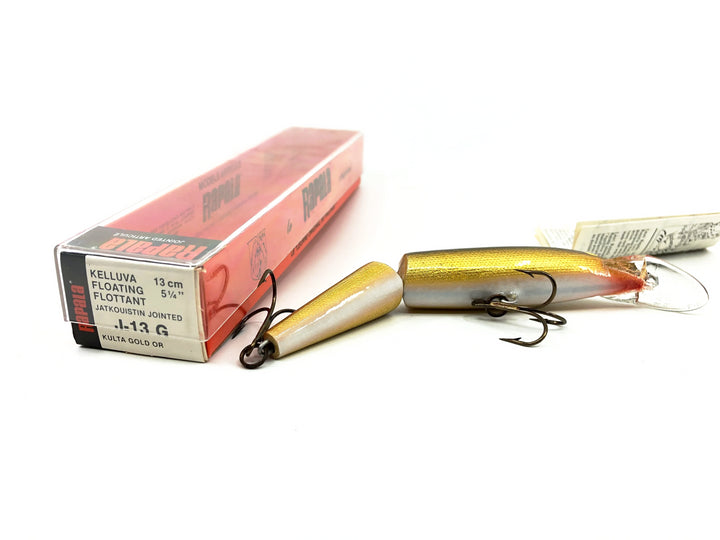 Rapala Jointed Minnow J-13, G Gold Color with Box