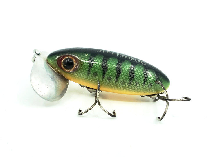 Arbogast Jitterbug 5/8oz, Perch Color, Vintage Bugged-Eyed Model