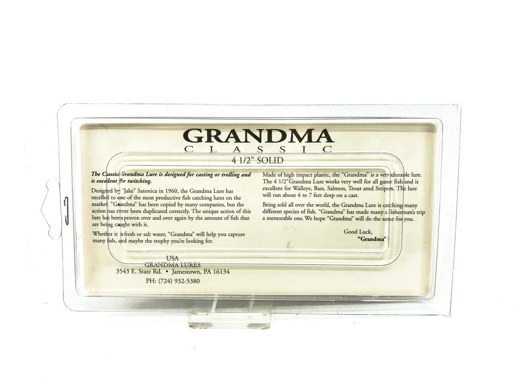 Grandma Classic 4 1/2", Yellow/Black Dashes Color on Card