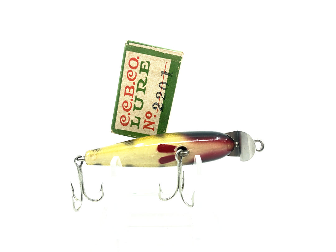 Creek Chub 2200 Midget Pikie, 2201 Perch Color w/Box - DLT