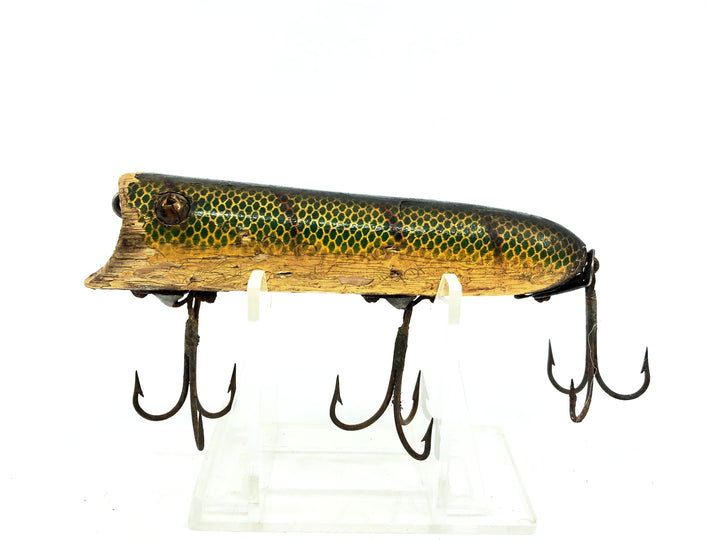 Wooden Heddon Lucky 13, L Perch Color