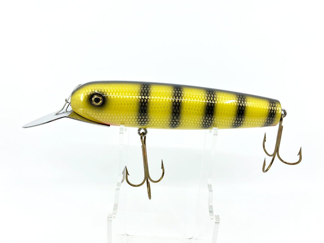 Leo-Lure, Leo Straight Musky Dawg, Custom Color, Yellow Perch