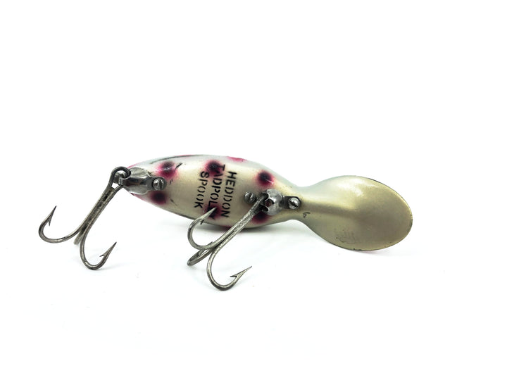 Heddon Tadpolly, SRB Silver Body/Red Black Spots Color