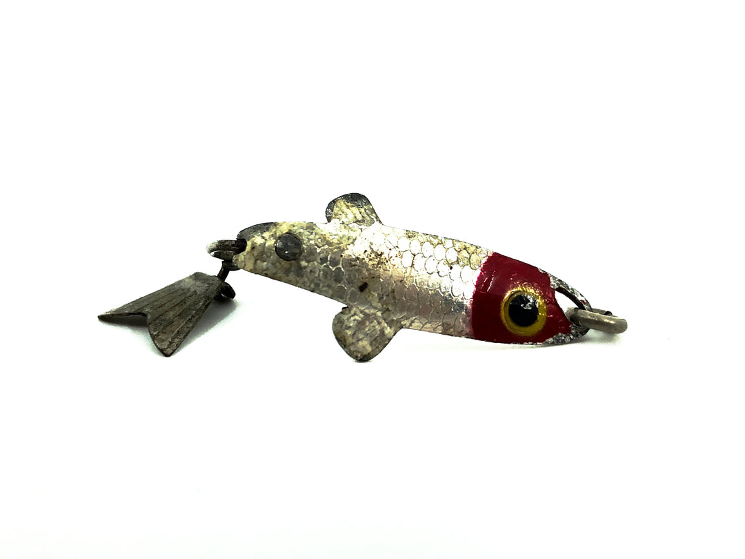 Arbogast Tin Liz Flyrod Size, Red/Silver Color