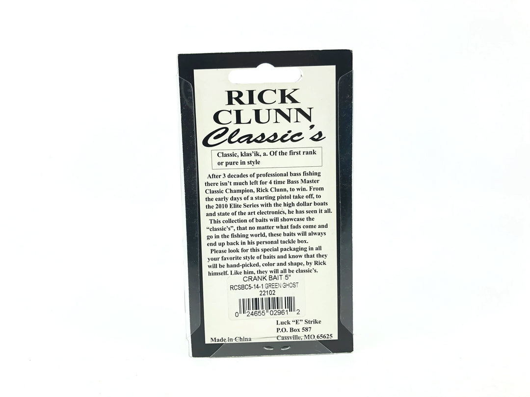 Rick Clunn Luck-E-Strike RC2 Series 1, Green Ghost Color on Card