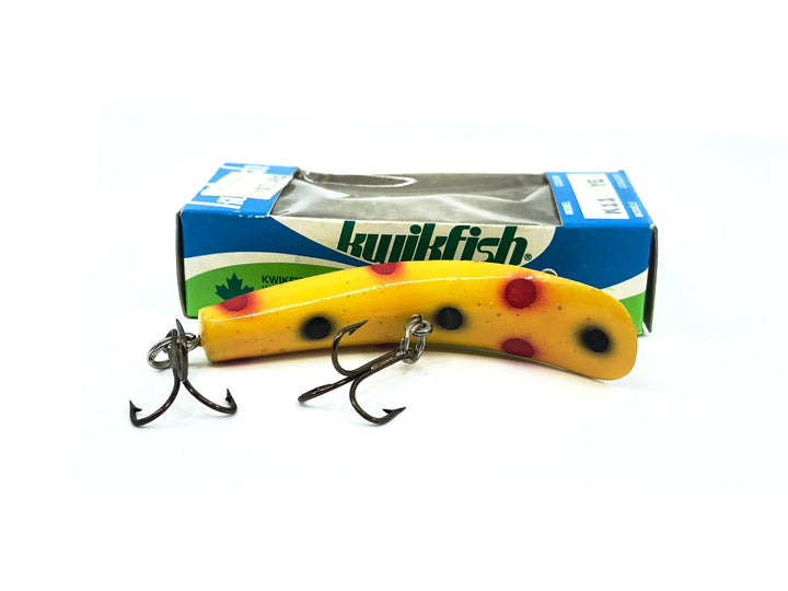 Kwikfish K11 YE Yellow/Red Black Spots Color in Box New Old Stock