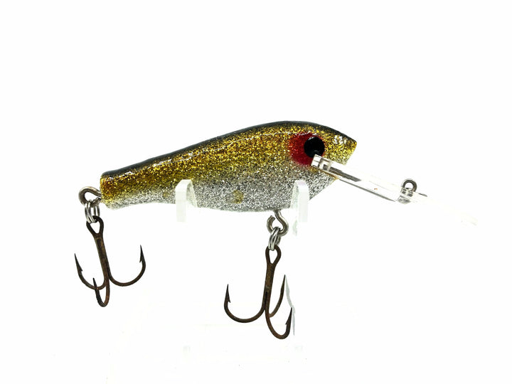 Poe's Deep Diving RC Lure, Hot Silver & Gold/Black Back Color