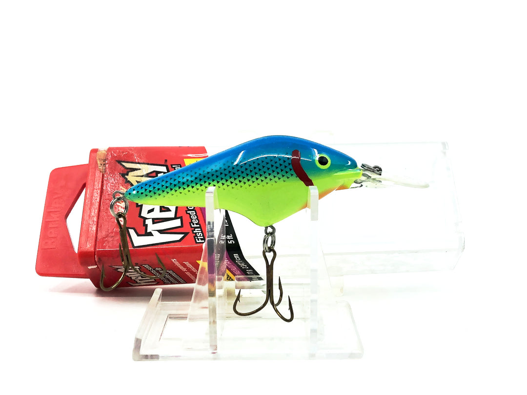 Berkley Frenzy Medium Diver, Blue Chartreuse Color