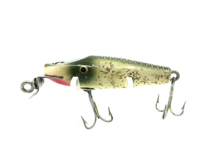 Creek Chub Wooden 9300 Spinning Pikie, Silver Flitter Color 9318