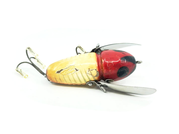 Heddon Wooden Crazy Crawler 2100 XRW Red Shore Minnow Color