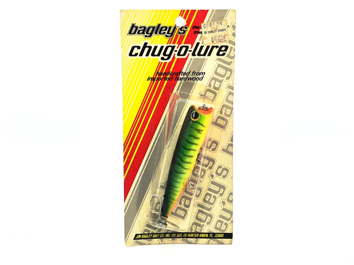 Bagley Spinning Chug-O-Lure SPCH3-H69T, Hot Tiger Color on Card