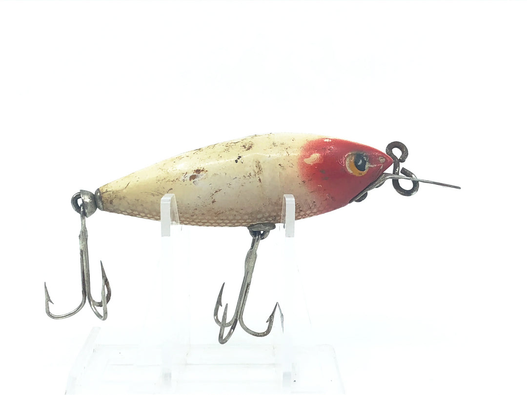 Whopper Stopper Series No. 500 Minnow, Red Head/White Color