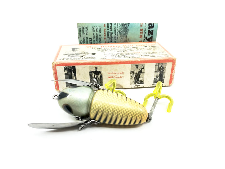 Heddon Crazy Crawler 2100XRS Silver Shore Color with Brush Box-Tough