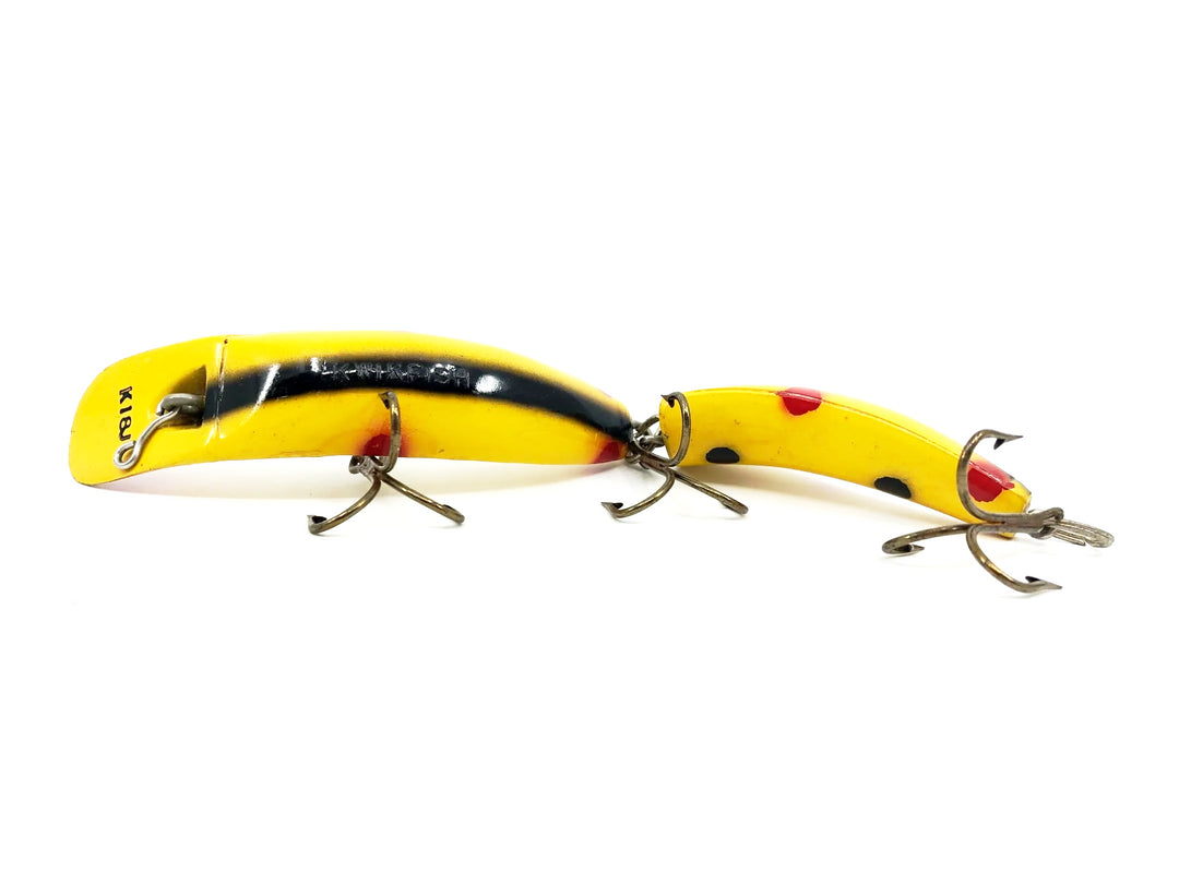 Pre Luhr-Jensen Kwikfish Jointed K18J YB Yellow Black Stripe Color