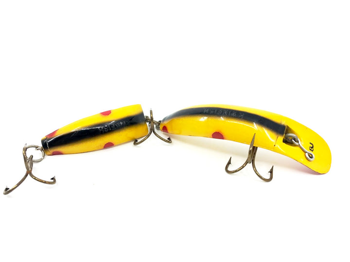 Pre Luhr-Jensen Kwikfish Jointed K18J YB Yellow Black Stripe Color