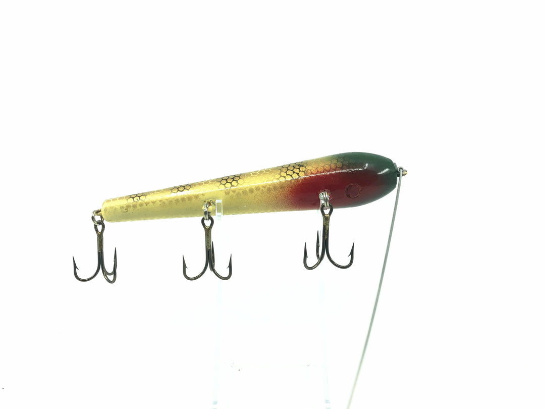 Wooden Musky Topwater Bait, Pike Color