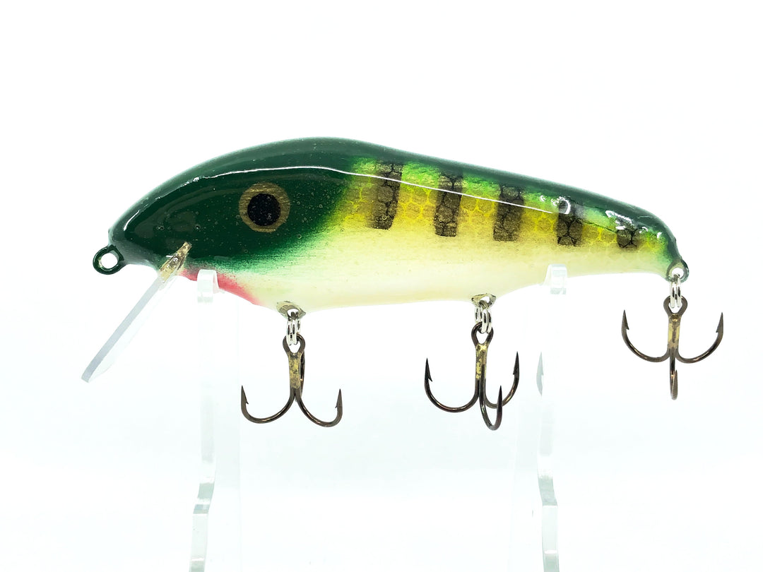 Crane 305 Musky Bait, Green Perch/White Belly Color