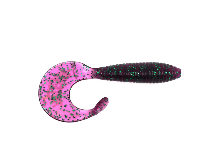 Get Bit Baits X Viper Hyper Tail 4", Junebug Color - 5 Pack