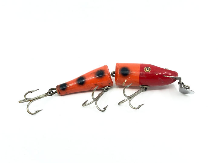 Creek Chub 2600 Jointed Pikie, Special Order Orange with Black Spots Color 2630