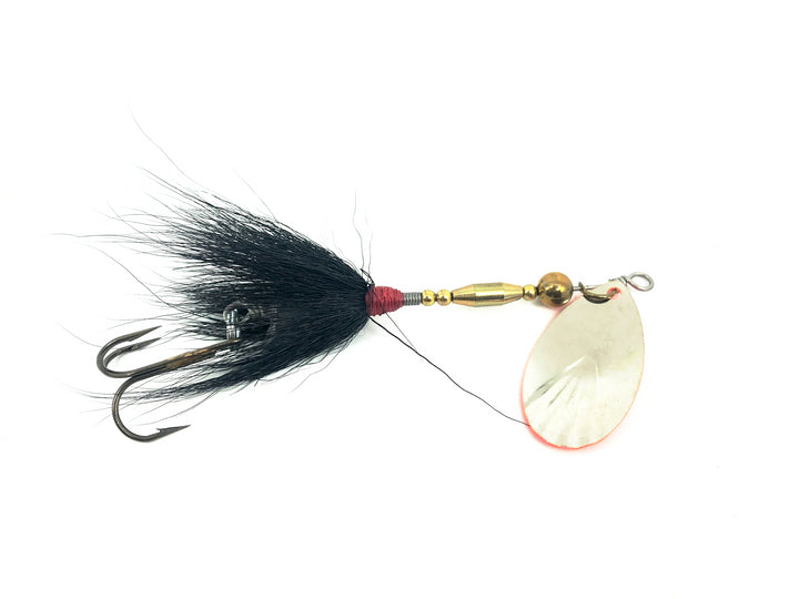 Buchertail 500 Series Spinner, Orange Blade/Black Tail Color