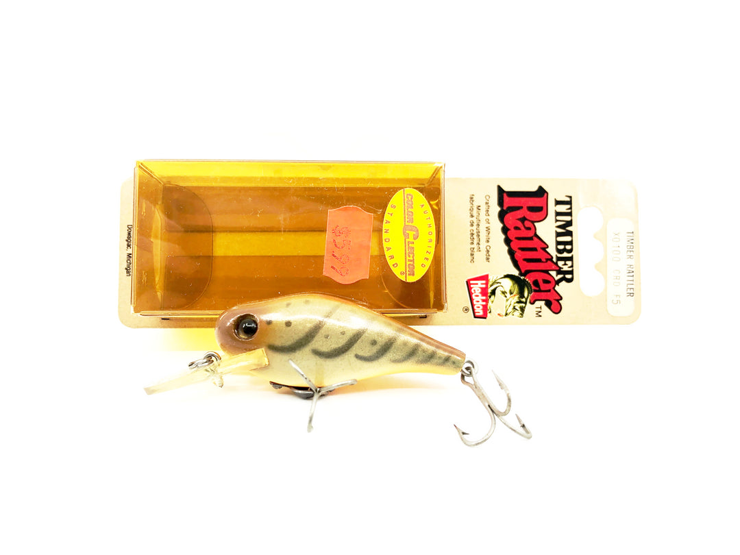 Heddon Timber Rattler X100, CRD Crawdad Color on Card