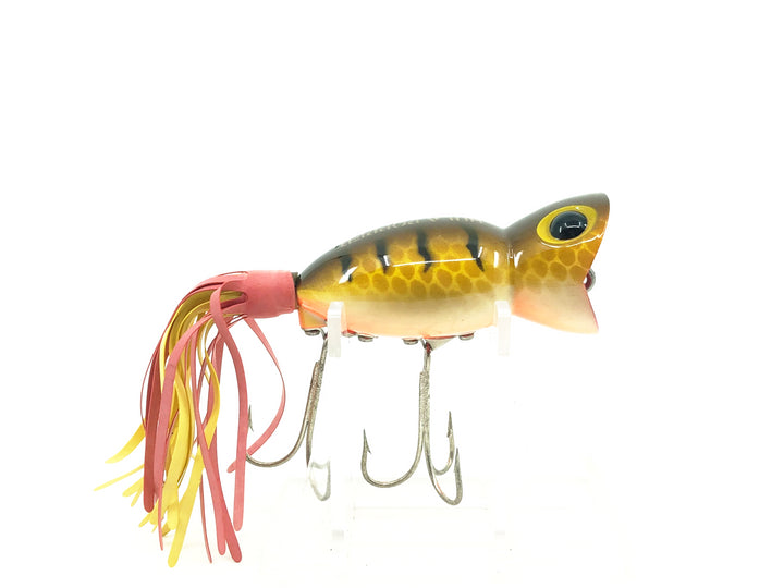 Arbogast Hula Popper 5/8oz, #135 Brown Parrot Color