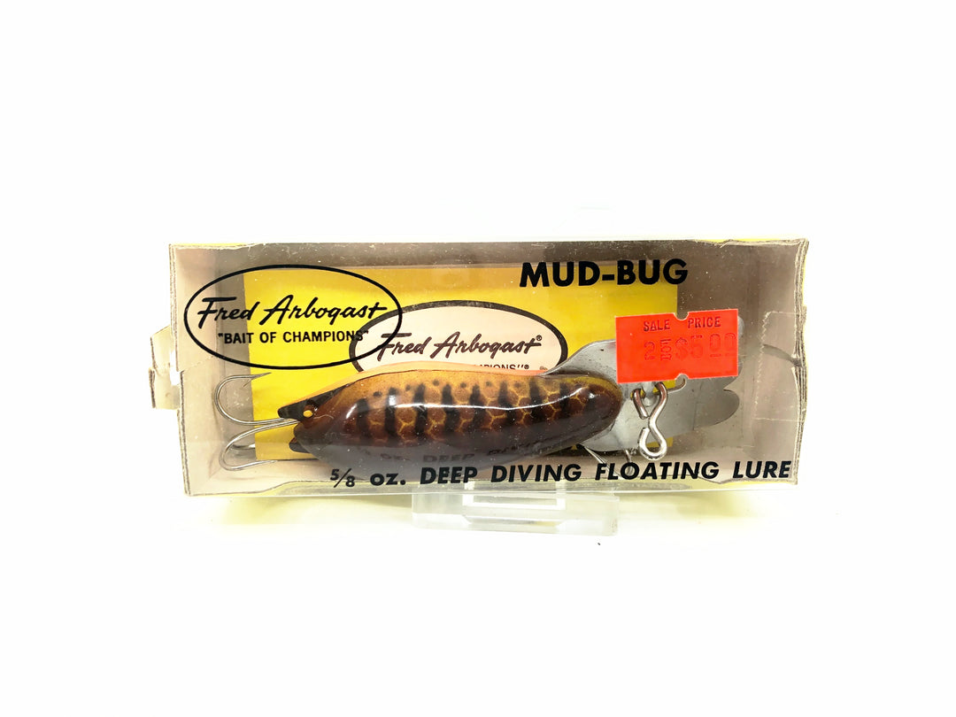 Arbogast Mud Bug Series #22, #135 Brown Parrot Color with Box