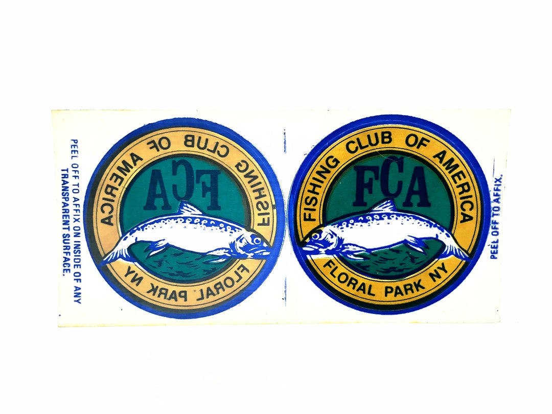 Fishing Club of America Sticker & Window Decal Combo