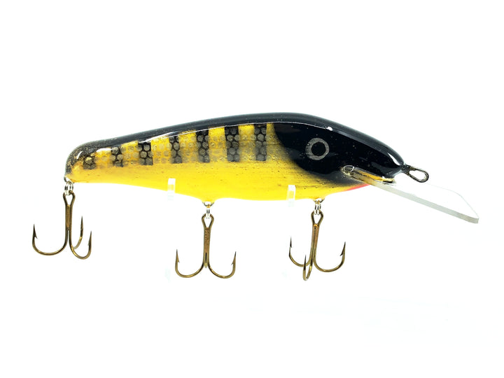 Crane 606 Musky Bait, Black Perch/Yellow Belly Color