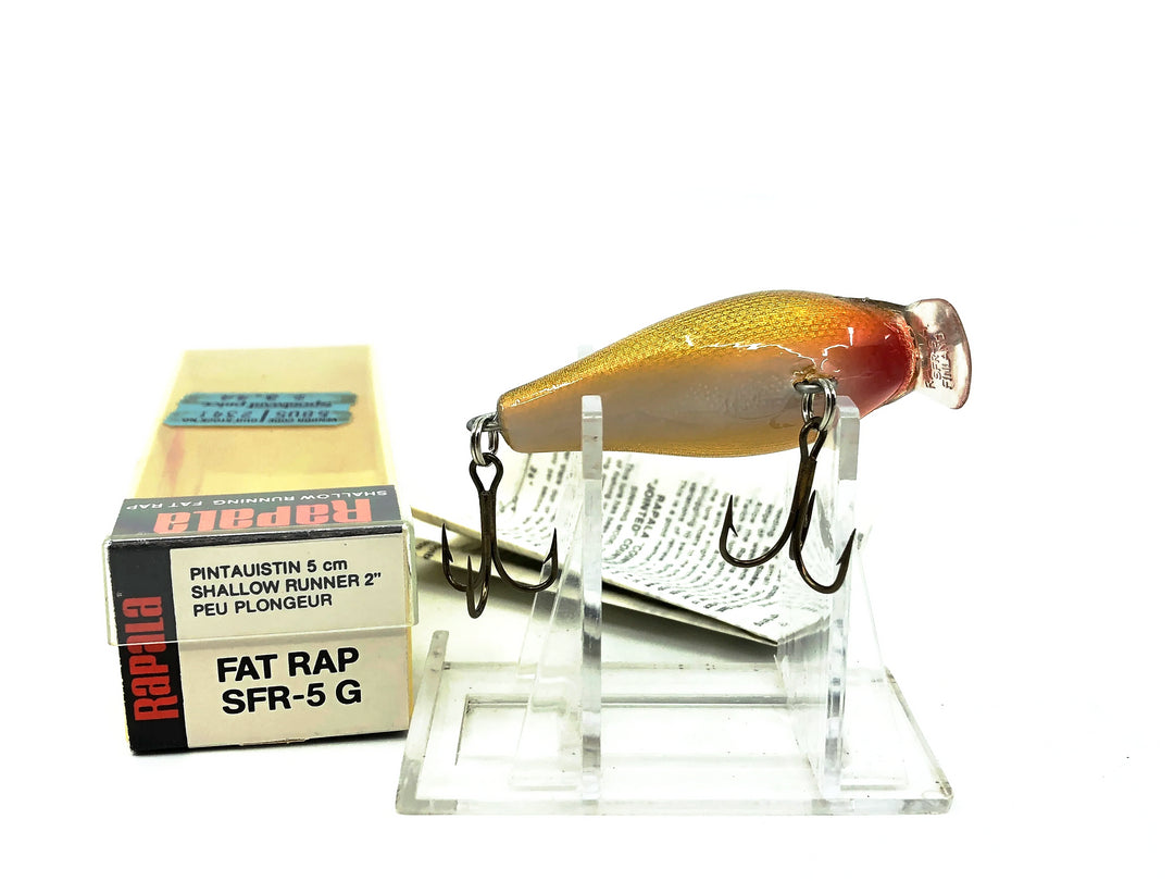 Rapala Shallow Fat Rap SFR-5, G Gold Color with Box