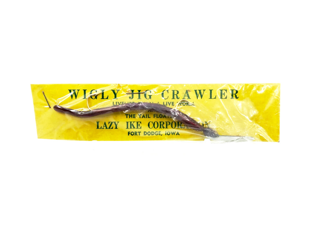 Lazy Ike Wigly Jig Crawler Purple Color New on Card Old Stock TOUGH