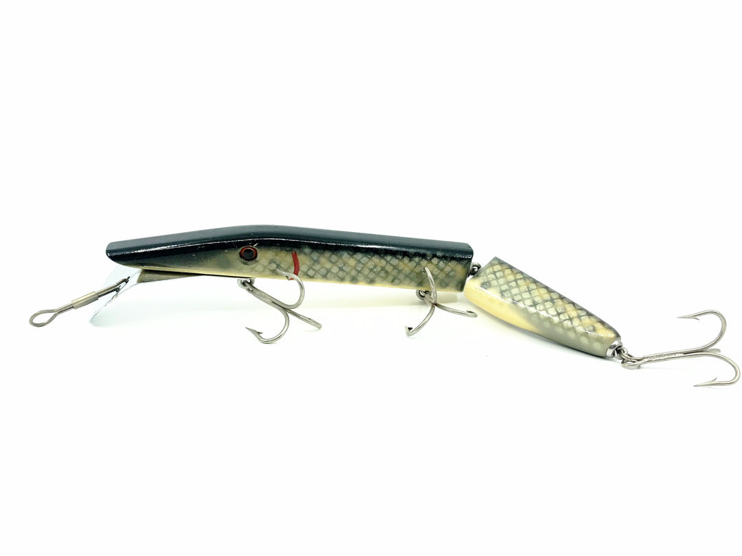 Alzbaits Al Tumas Friendly Al Jointed Musky Lure Jointed, Musky Scale Finish Color