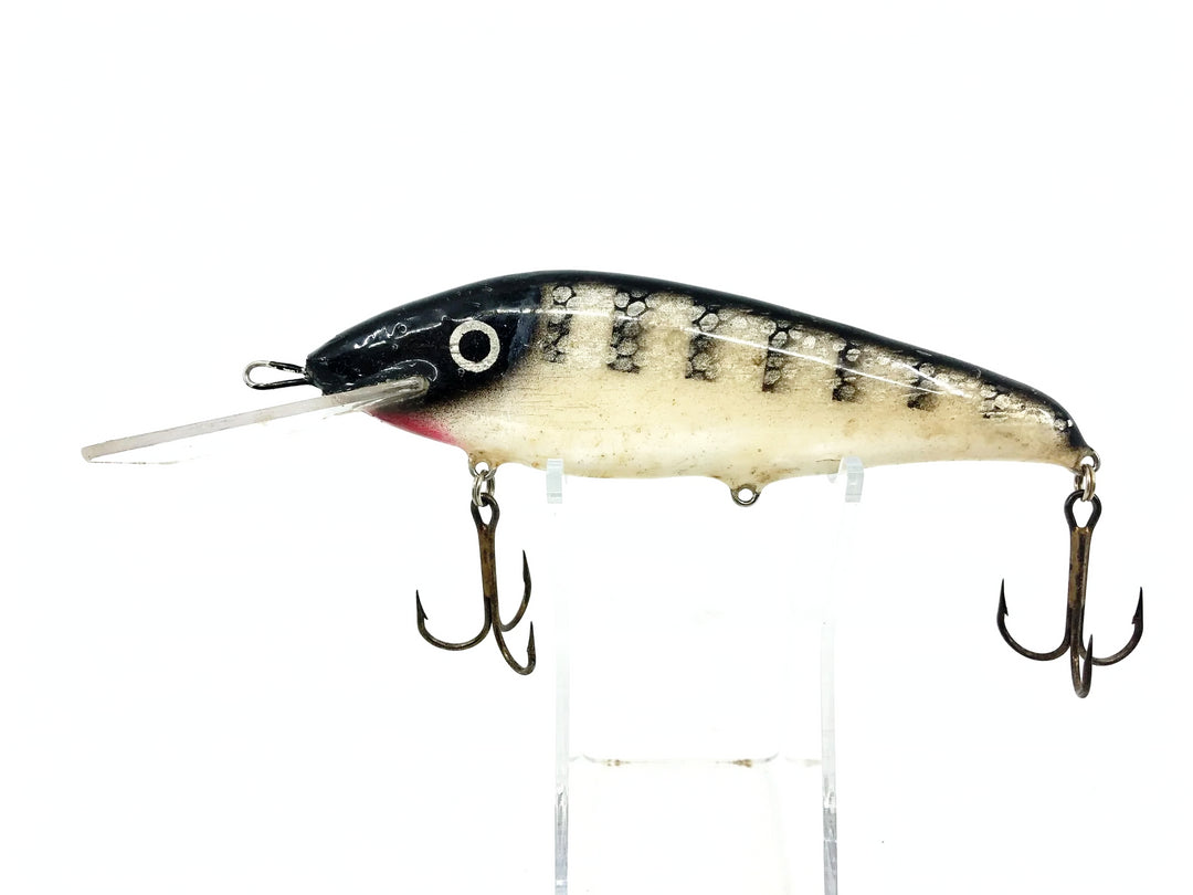 Crane 606 Musky Bait, Black Scale Perch/White Belly Color