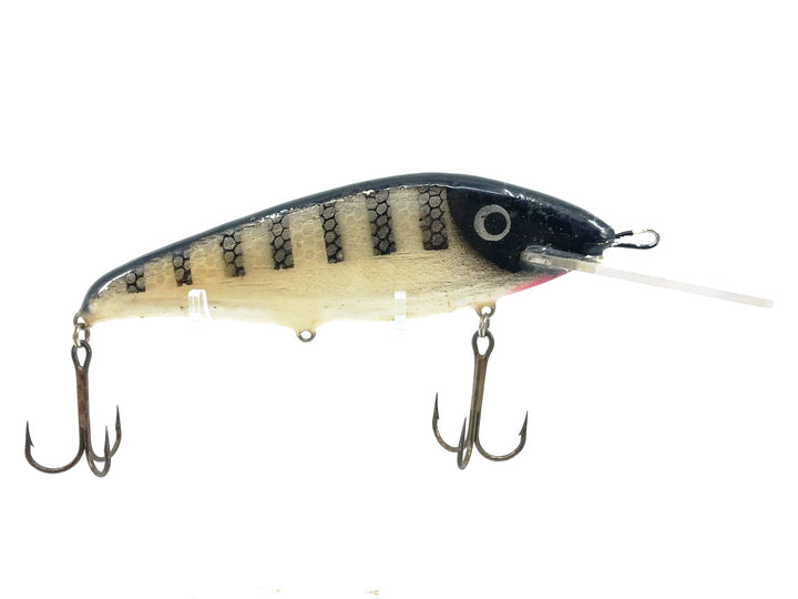 Crane 606 Musky Bait, Black Scale Perch/White Belly Color