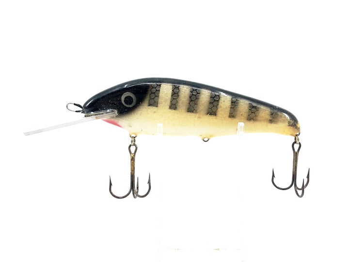 Crane 606 Musky Bait, Black Scale Perch/White Belly Color