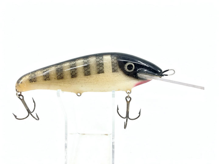 Crane 606 Musky Bait, Black Scale Perch/White Belly Color