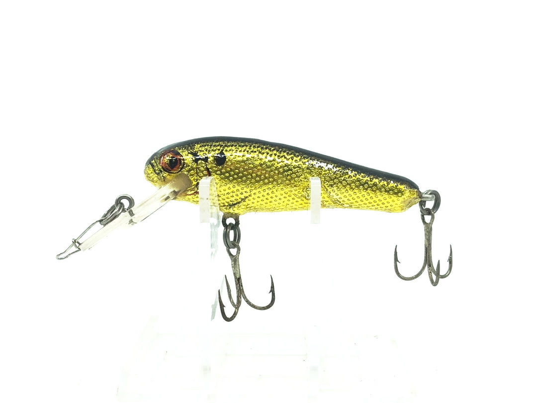 Bagley Diving Mighty Minnow 2 DMM2-BG Black on Gold Foil Color