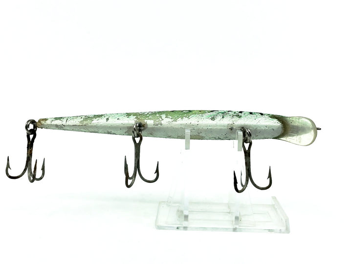 Rebel Floating Minnow F30S, #14 Silver/Green Back/Stripe Color