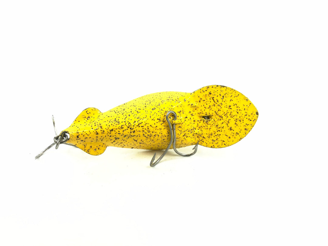 Buck Perry Spoonplug, Yellow/Silver Flitter Color