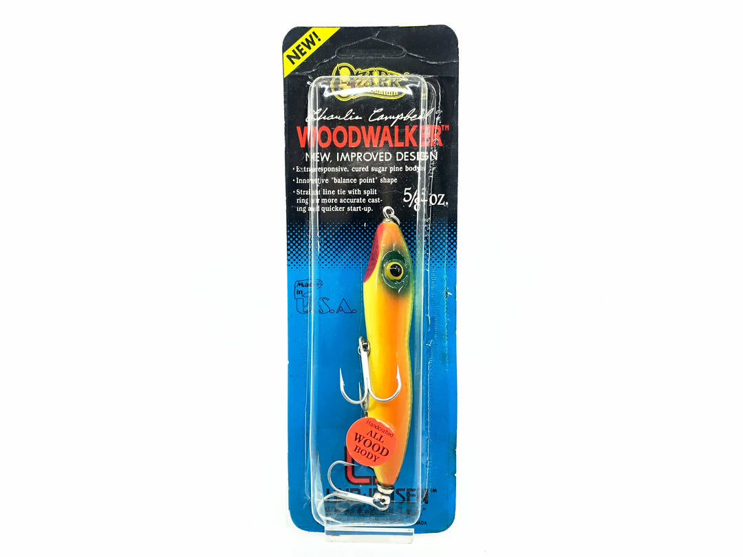 Luhr-Jensen Ozark Woodwalker, Sunshine Perch Color on Card