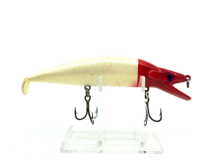 Mann's Pogo Minnow, Red Head/White Body Color