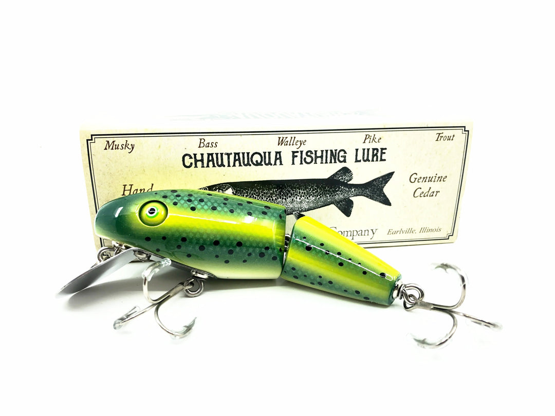 Chautauqua Wooden Super Shark, Green Trout Color