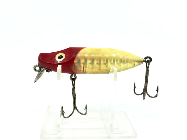 Paw Paw Master Wiggler No.3700, #04 White/Red Head/Silver Ribs Color