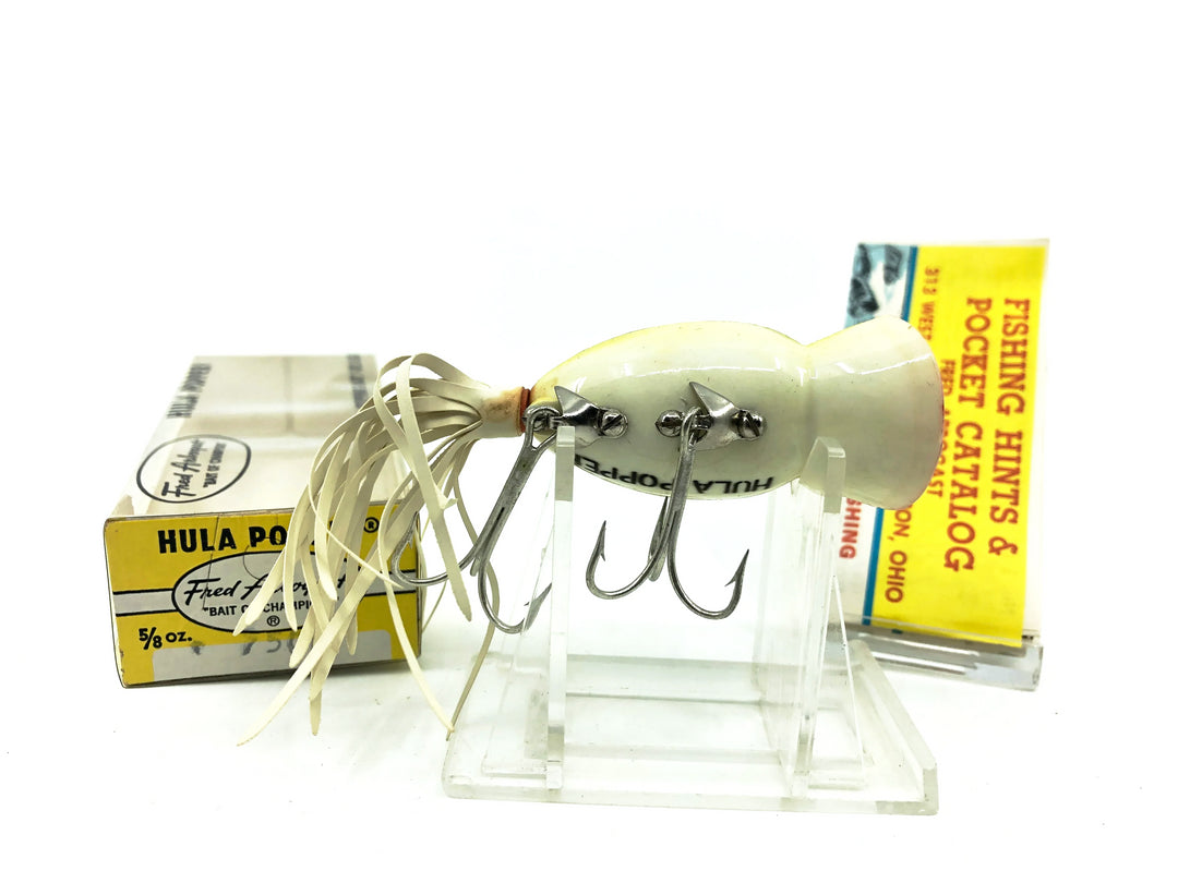 Arbogast Hula Popper 750, F Frog/White Belly Color with Box - Vintage Bug Eyed