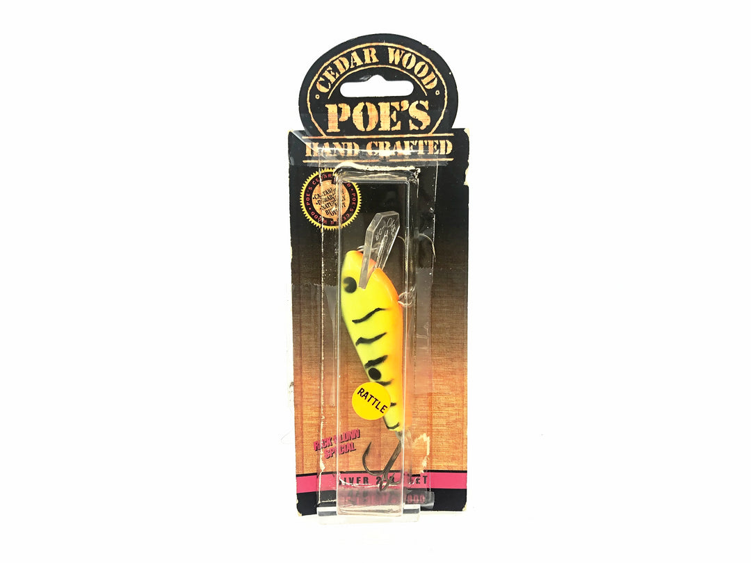 Poe's Super Cedar RC1, #24R Chartreuse Black Back/Hot Belly Color on Card