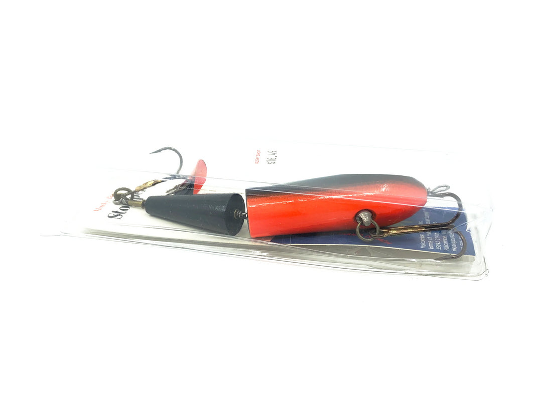 Musky Buster Stomper, Black/Orange Color on Card