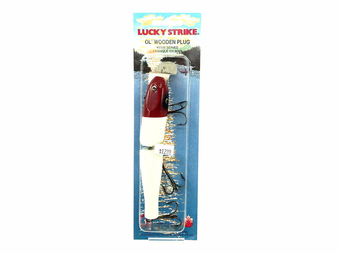 Lucky Strike 2000 Series Jointed Pikie, Red & White Color Old Stock New on Card