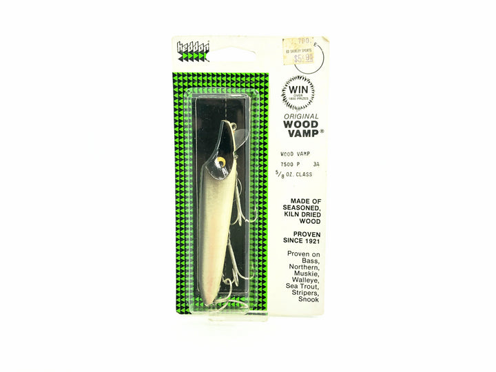 Original Heddon Wood Vamp 7500,&nbsp; P Shiner Color on Card