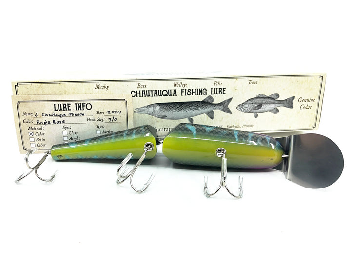 Jointed Chautauqua 8" Minnow, Purple Rave Color