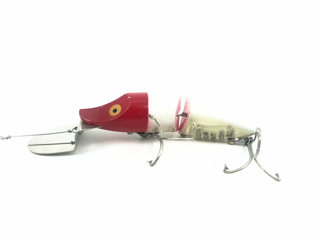 Heddon River Runt Spook Jointed Go-Deeper D-9430 RH Red Head/White Color